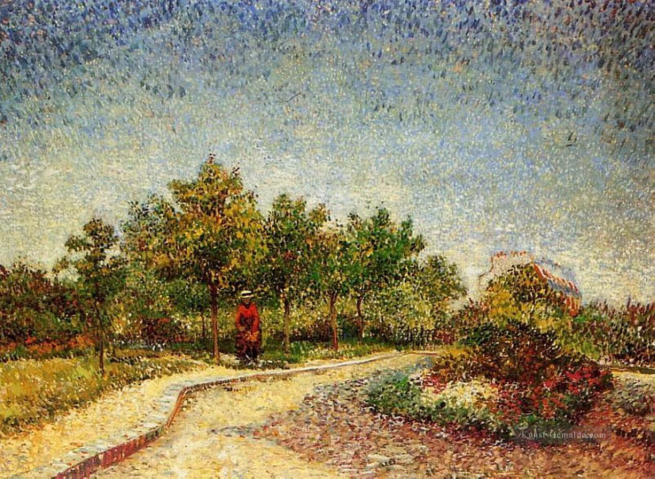 Lane in Voyer d Argenson Park bei Asnieres Vincent van Gogh Ölgemälde